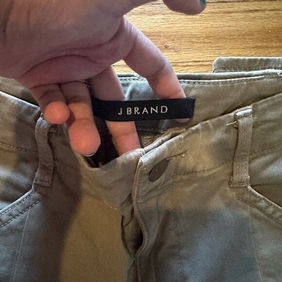 J Brand Cargo Skinny Green Jeans Mid Rise - Picture 6 of 10